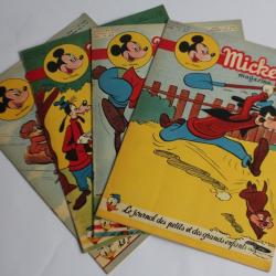Mickey Magazine Septembre 1953 n°152 à n°155