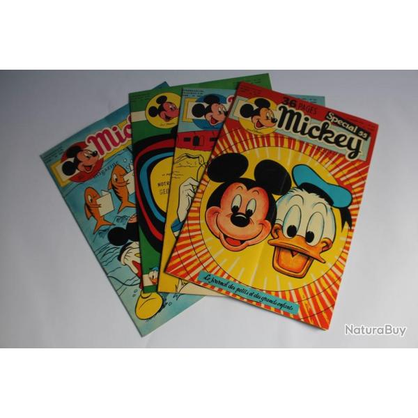 Mickey Magazine Janvier 1955 n222  n224 Spcial