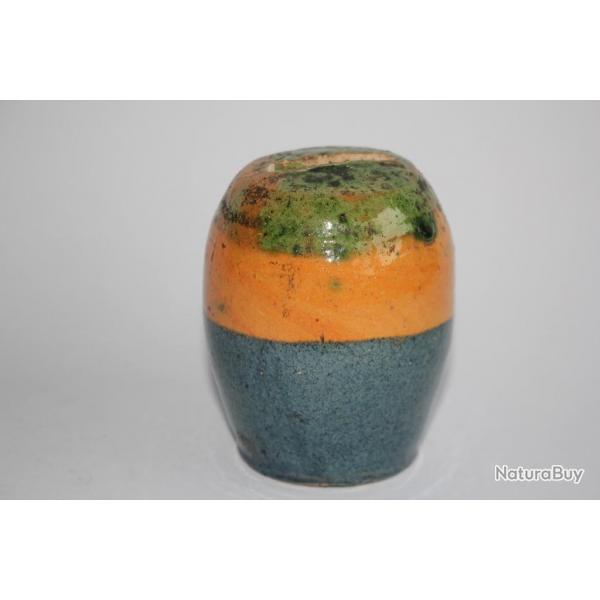 Tirelire  casser terre vernisse Art populaire Savoie