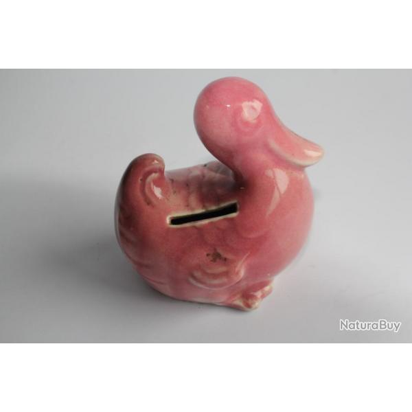 Ancienne tirelire  casser porcelaine canard