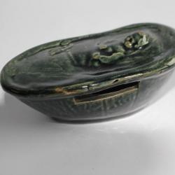 Ancienne tirelire à casser barbotine bébé