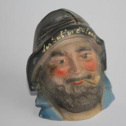 Tirelire à casser Marin Les Sables d'Olonne porcelaine biscuit