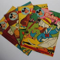 Mickey Magazine Mars 1954 n°178 à n°181