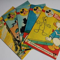 Mickey Magazine Septembre 1954 n°204 à n°208