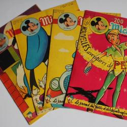 Mickey Magazine Août 1954 n°200 à n°203 Spécial Peter Pan