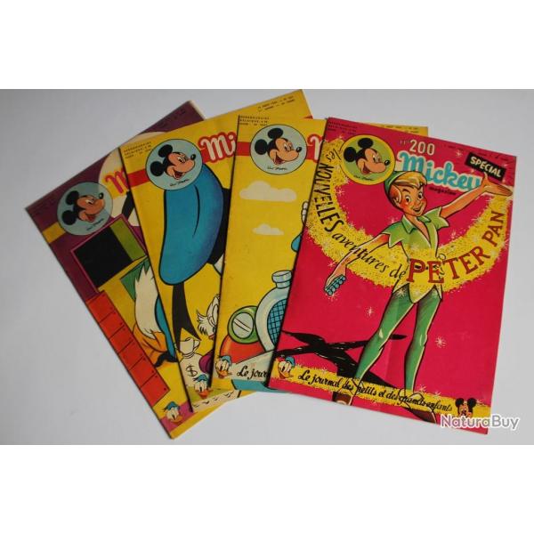 Mickey Magazine Aot 1954 n200  n203 Spcial Peter Pan