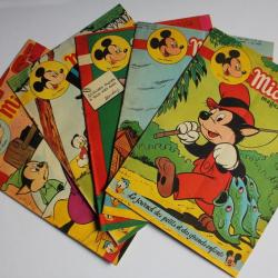 Mickey Magazine Avril 1954 n°182 à n°186