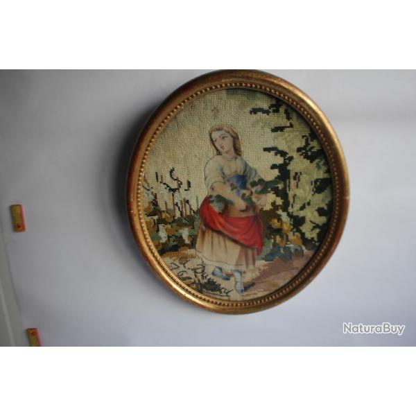 Tapisserie Art populaire 1876 Pensionnat des religieuses Clermont
