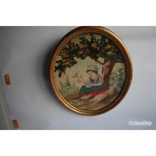 Tapisserie Art populaire 1876 Pensionnat des religieuses Clermont