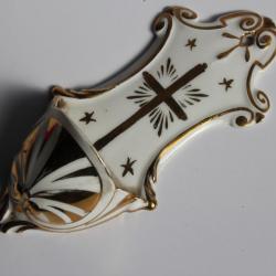 Bénitier porcelaine XIXe siècle