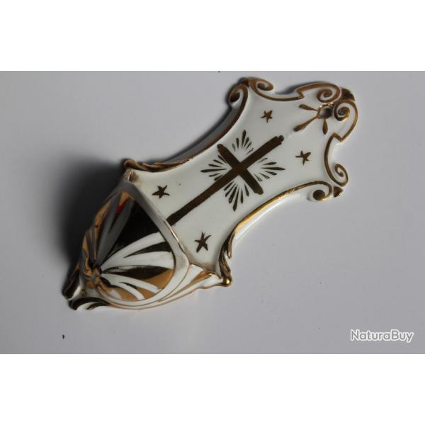 Bnitier porcelaine XIXe sicle