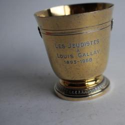 Gobelet vermeil Collet Les jeudistes Louis Gallay Club Alpin Suisse