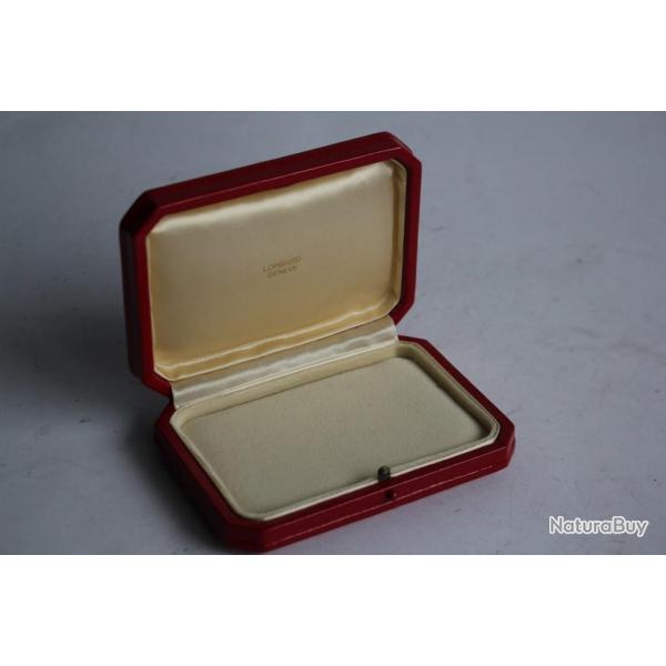 LOMBARD crin pour bijoux cuir rouge