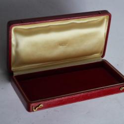 LOMBARD Écrin pour bijoux cuir rouge