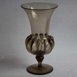 Vase verre teinté noir translucide
