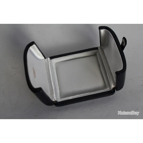 LOMBARD crin pour bijoux cuir bleu + velours blanc