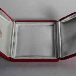 LOMBARD Écrin pour bijoux cuir rouge