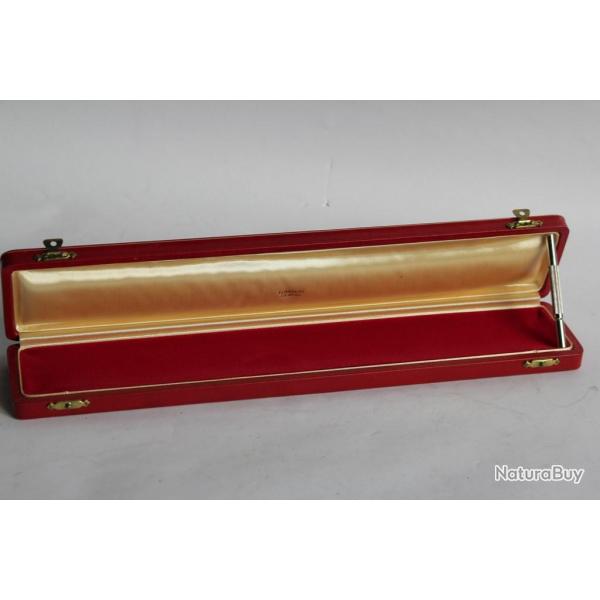 LOMBARD crin long pour bijoux cuir rouge