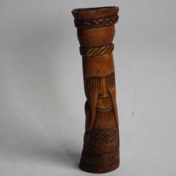 Statuette os sculpté Art ethnique africain Lega Congo