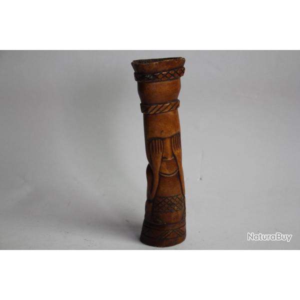 Statuette os sculpt Art ethnique africain Lega Congo