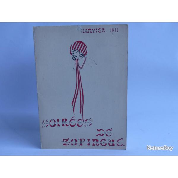 Programme Soires Socit tudiants Zofingue 1916 Suisse