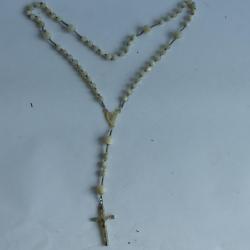 Ancien chapelet nacre et argent