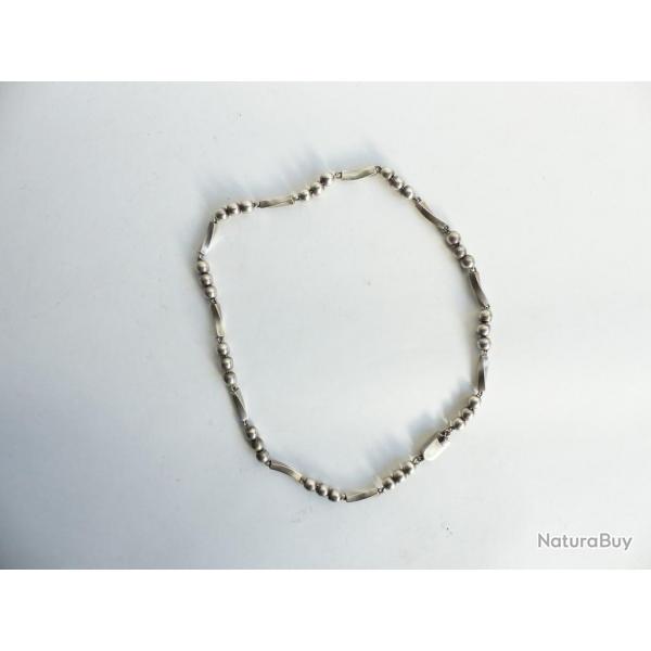 Collier argent massif 925 bijoux vintage