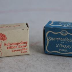 Boites Shampooing poudre D'Orsay / Oeillet fané Grenoville
