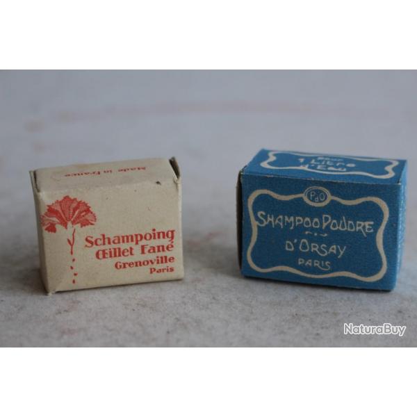 Boites Shampooing poudre D'Orsay / Oeillet fan Grenoville