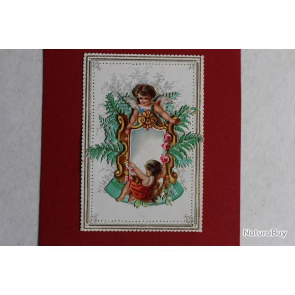 Chromo gaufr Angelots XIXe sicle