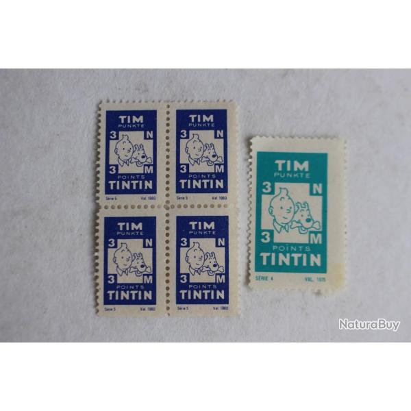 Points Tintin Herg BD collection timbre