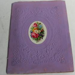 Cahier d'écolier voeux aux parents pour le nouvel an 1893