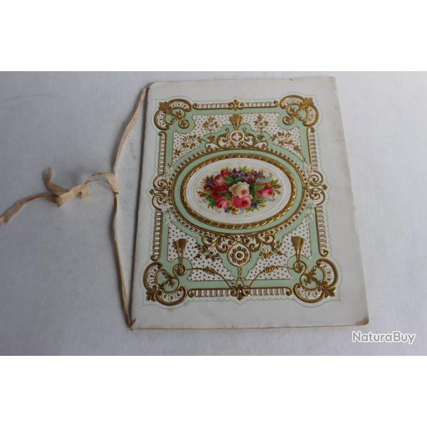 Cahier d'colier voeux aux parents pour le nouvel an 1893