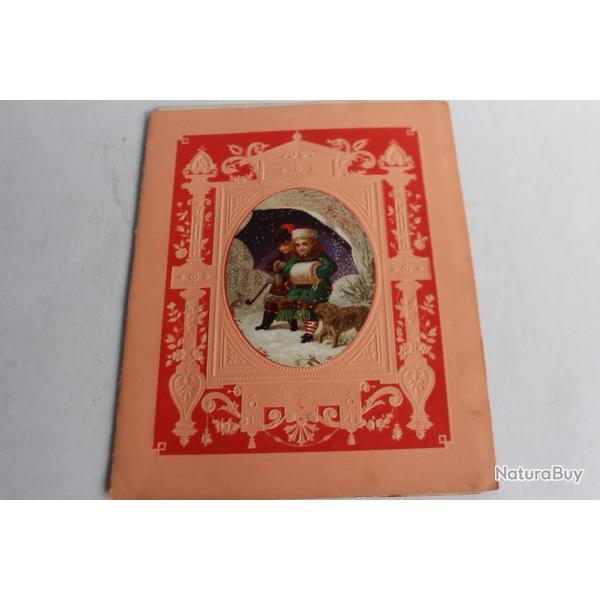 Cahier d'colier voeux aux parents pour le nouvel an 1897