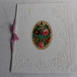 Cahier d'écolier voeux a Marraine pour le nouvel an 1870