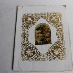 Cahier d'écolier voeux aux parents pour le nouvel an 1866