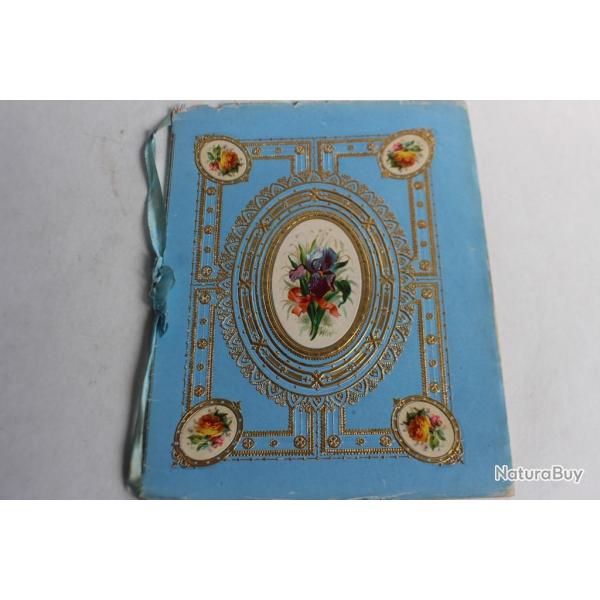 Cahier d'colier voeux aux parents pour le nouvel an 1885