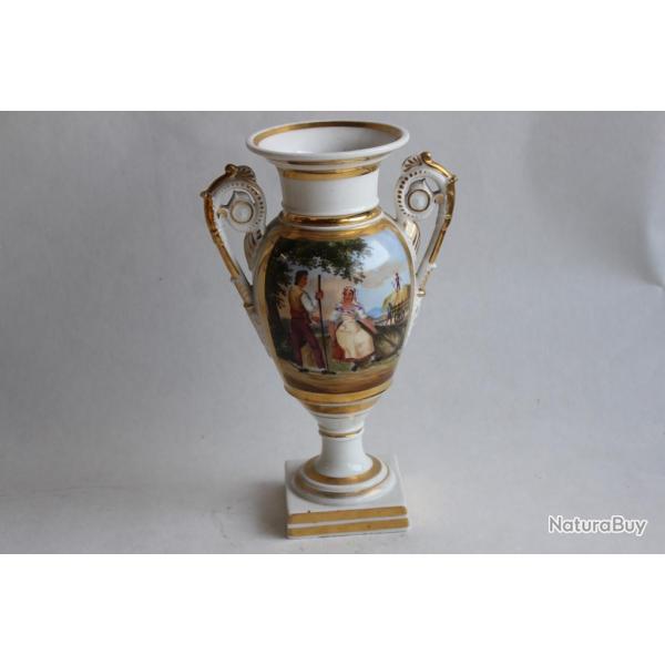 Vase porcelaine Vieux Paris Empire