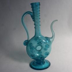 Ancienne carafe verre soufflé burette