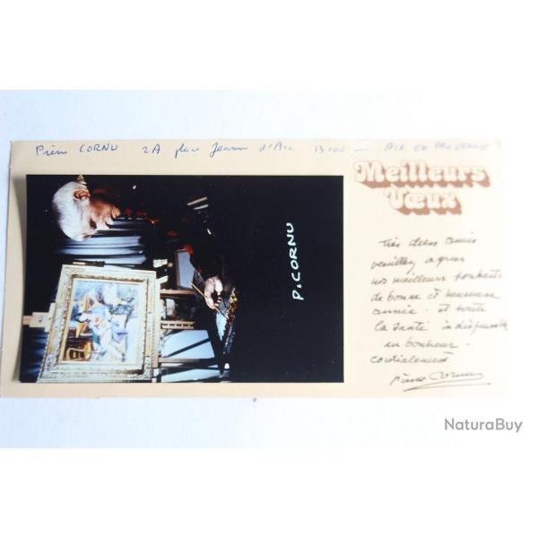 Envoi ddicac Pierre CORNU Photographie signe