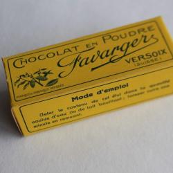 Boite chocolat FAVARGER 1910/30 collections publicités