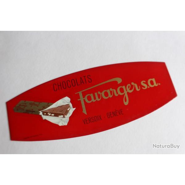 Publicit chocolat FAVARGER 1910/30