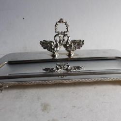 Plumier argent style Empire Cygnes PEDRO DURÁN Espagne