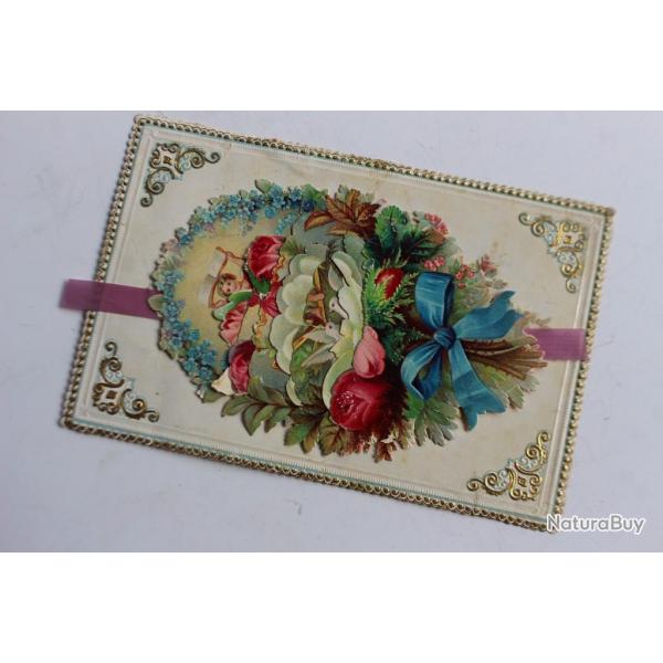 Image chromo a systme coulissant XIXe sicle Colombes