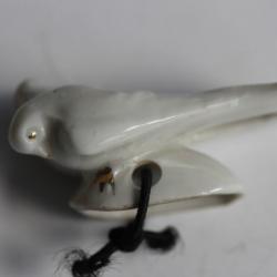 Pare gouttes porcelaine pour théière Couple d'oiseaux thé