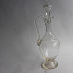 Carafe verre soufflé et taillé