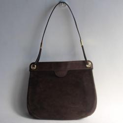 Christian DIOR Sac à main daim marron vintage