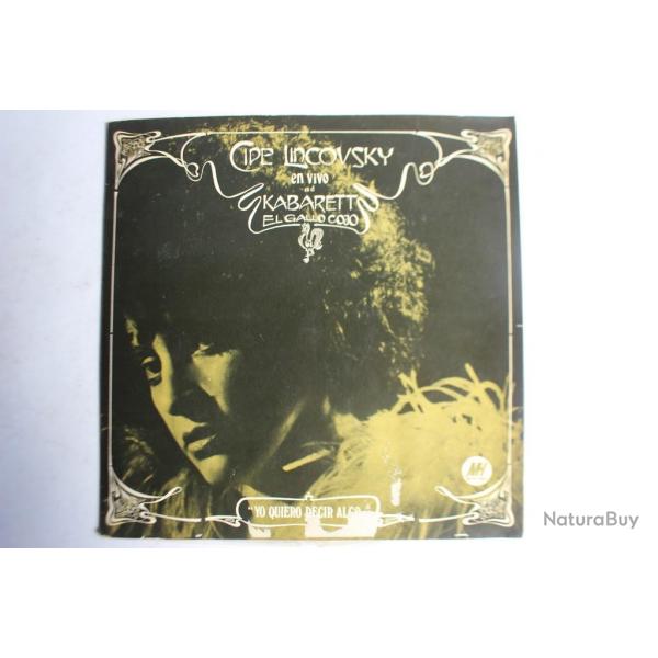 Vinyle 33T Cipe Lincovsky en vivo en el Kabarett El Gallo Cojo 1971
