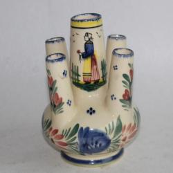 Vase pique fleurs céramique HB Henriot Quimper