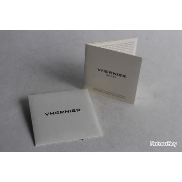 VHERNIER Garantie pour bijoux